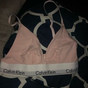 Light pink Calvin Klein bra size Small